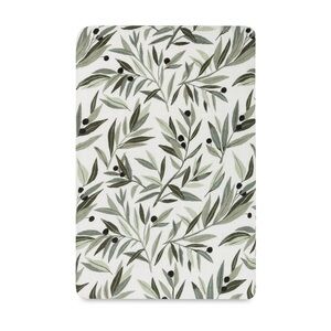 NWT BabyLetto all stages organic muslin bassinet sheet in olive branches
